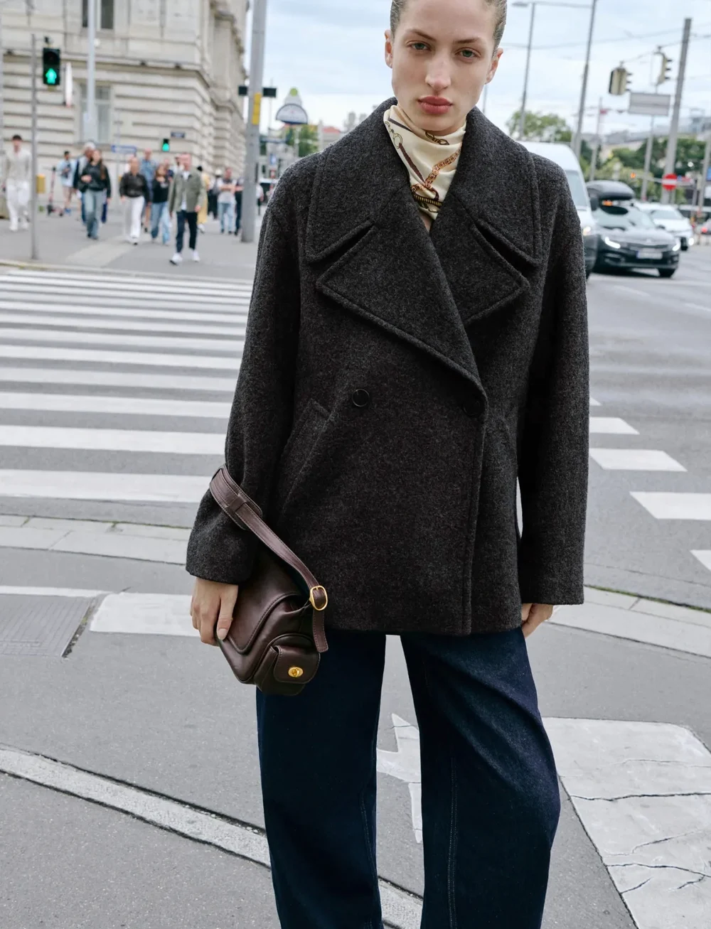 Mango - Mid-rise rinse-wash barrel jeans - barrel jeans - open blue - 0