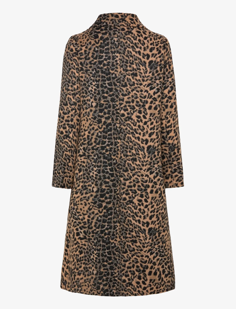 Mango - Leopard-print long coat - trenchcoats - medium brown - 1