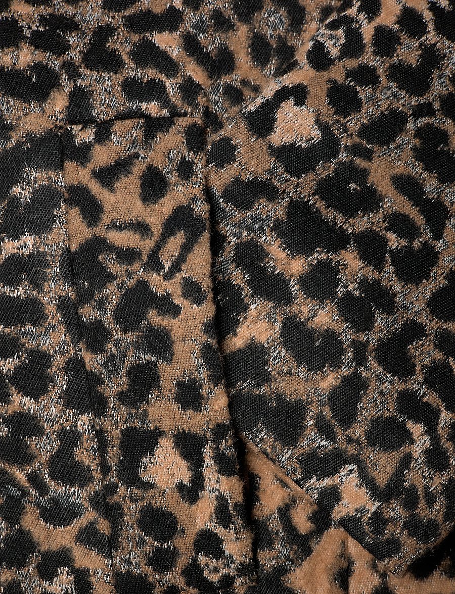 Mango - Leopard-print long coat - trenchcoats - medium brown - 5