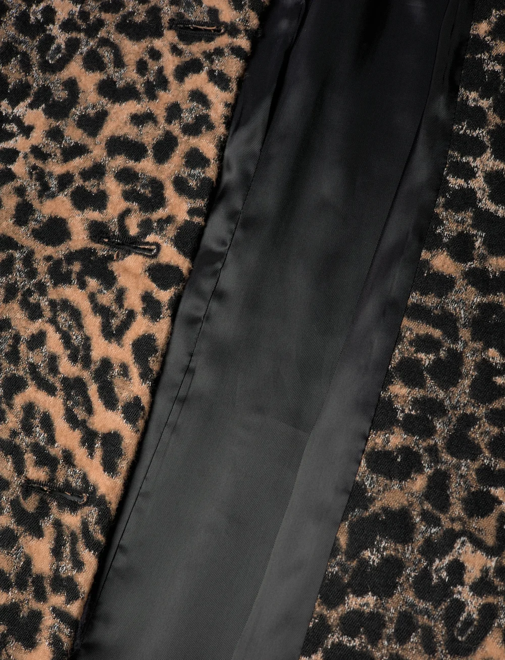 Mango - Leopard-print long coat - trenchcoats - medium brown - 4