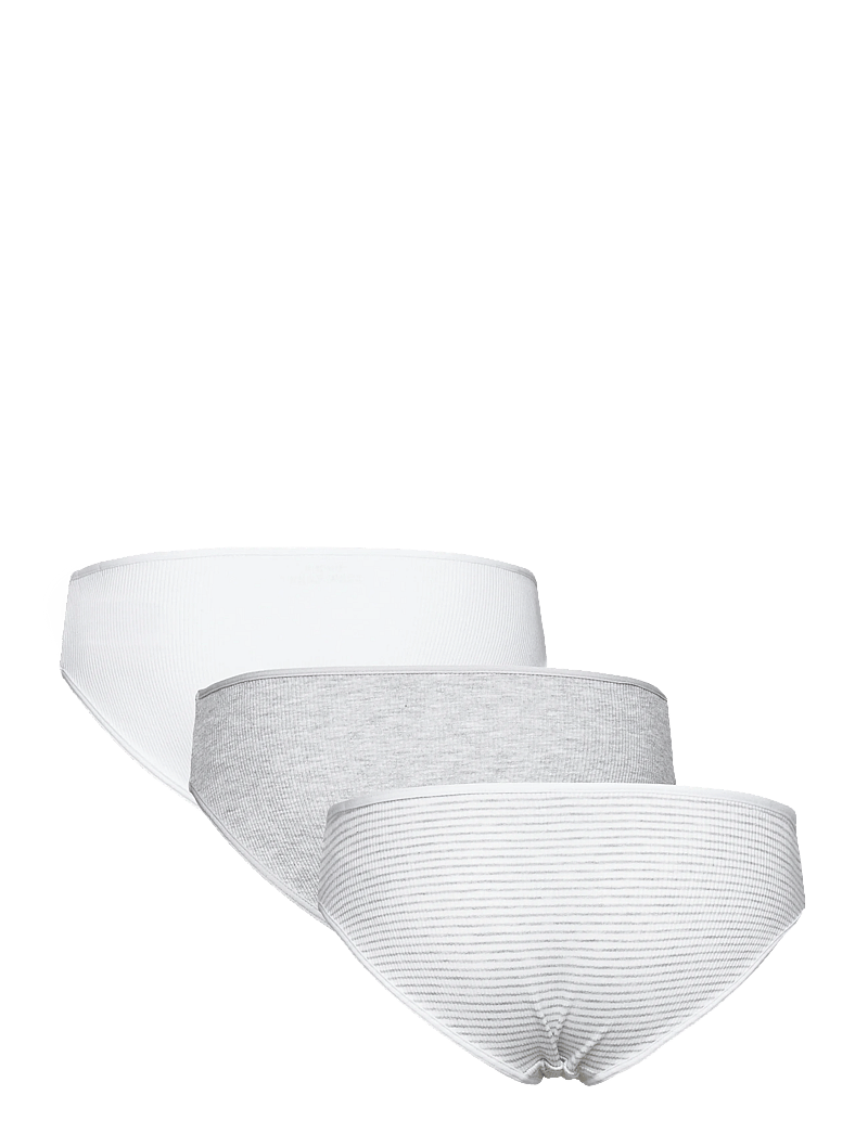 Mango - 3 pack essential panty - alushousut - lt pastel grey - 1