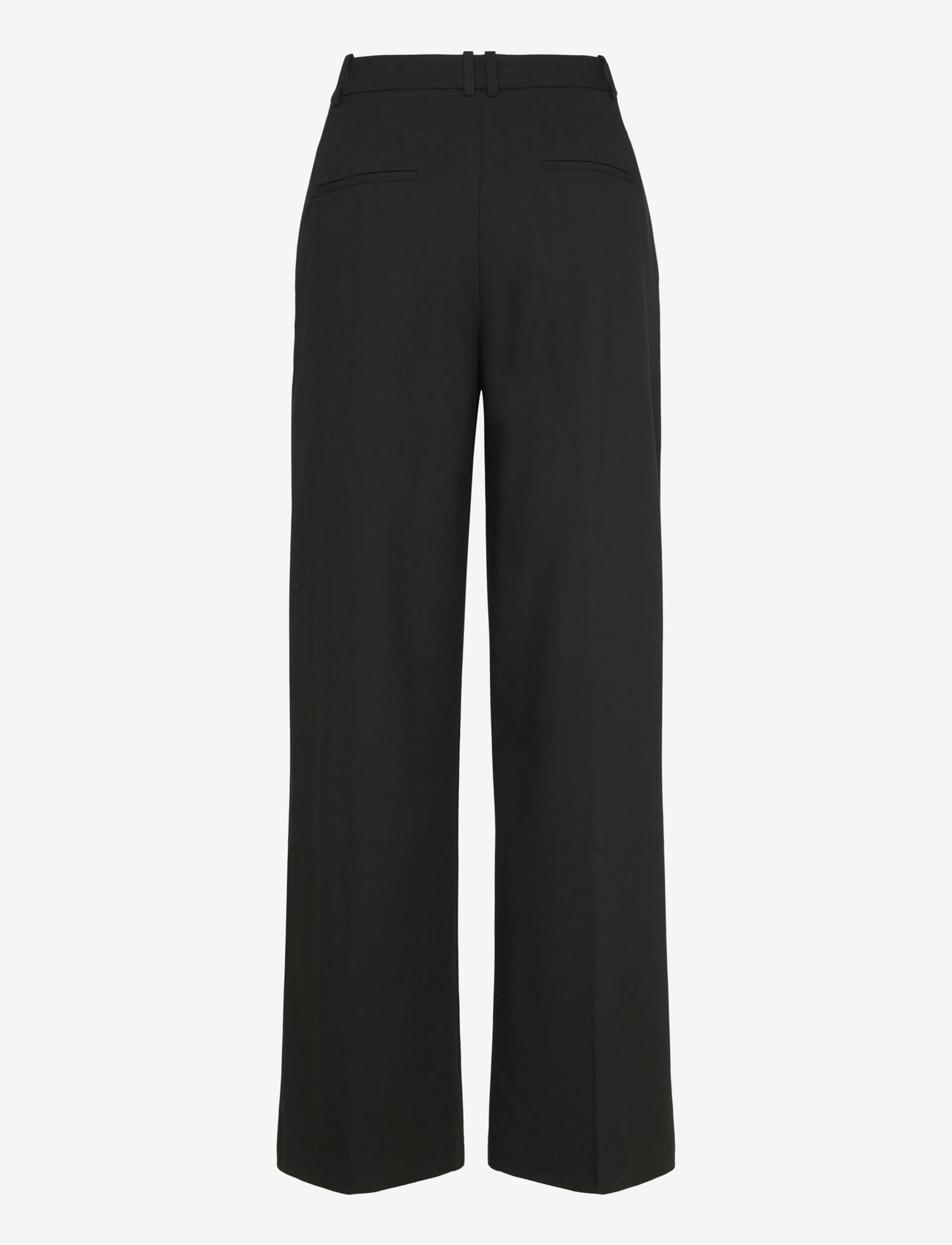 Mango - Pleated wide leg trousers - hosen mit weitem bein - black - 1