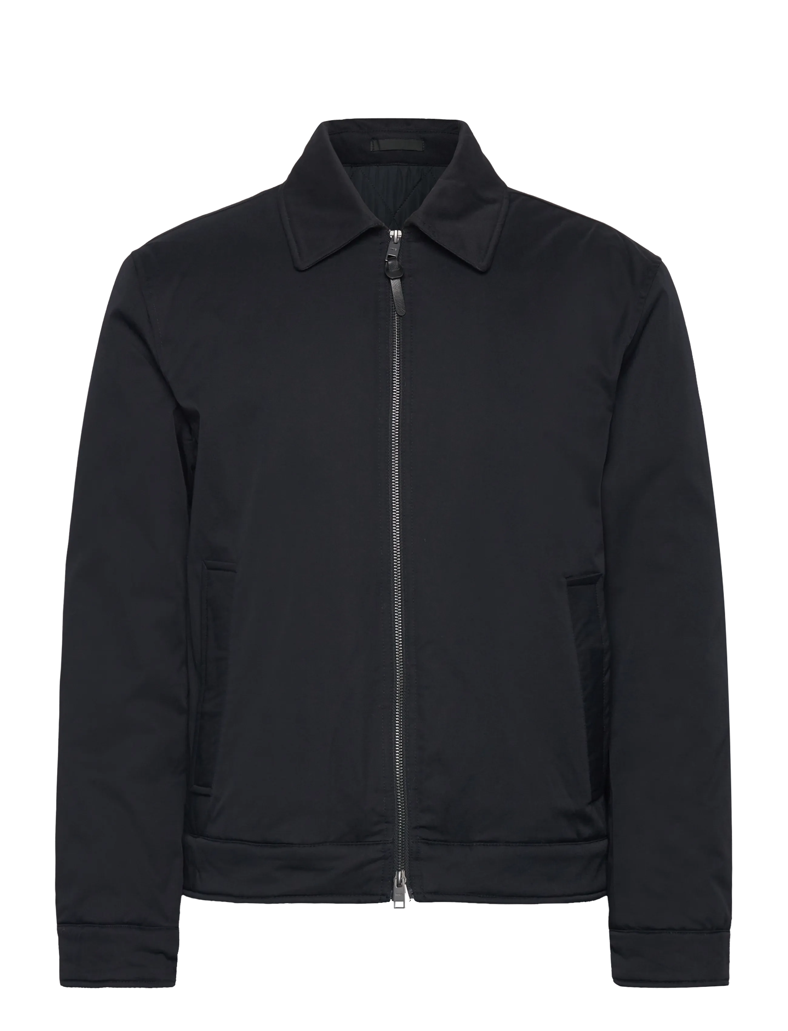Quilted water repellent jacket - NAVY