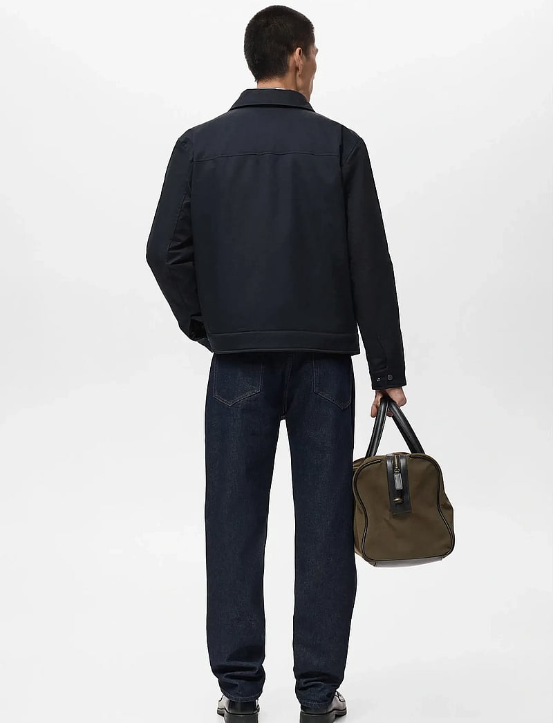 Mango - Quilted water repellent jacket - vårjackor - navy - 3