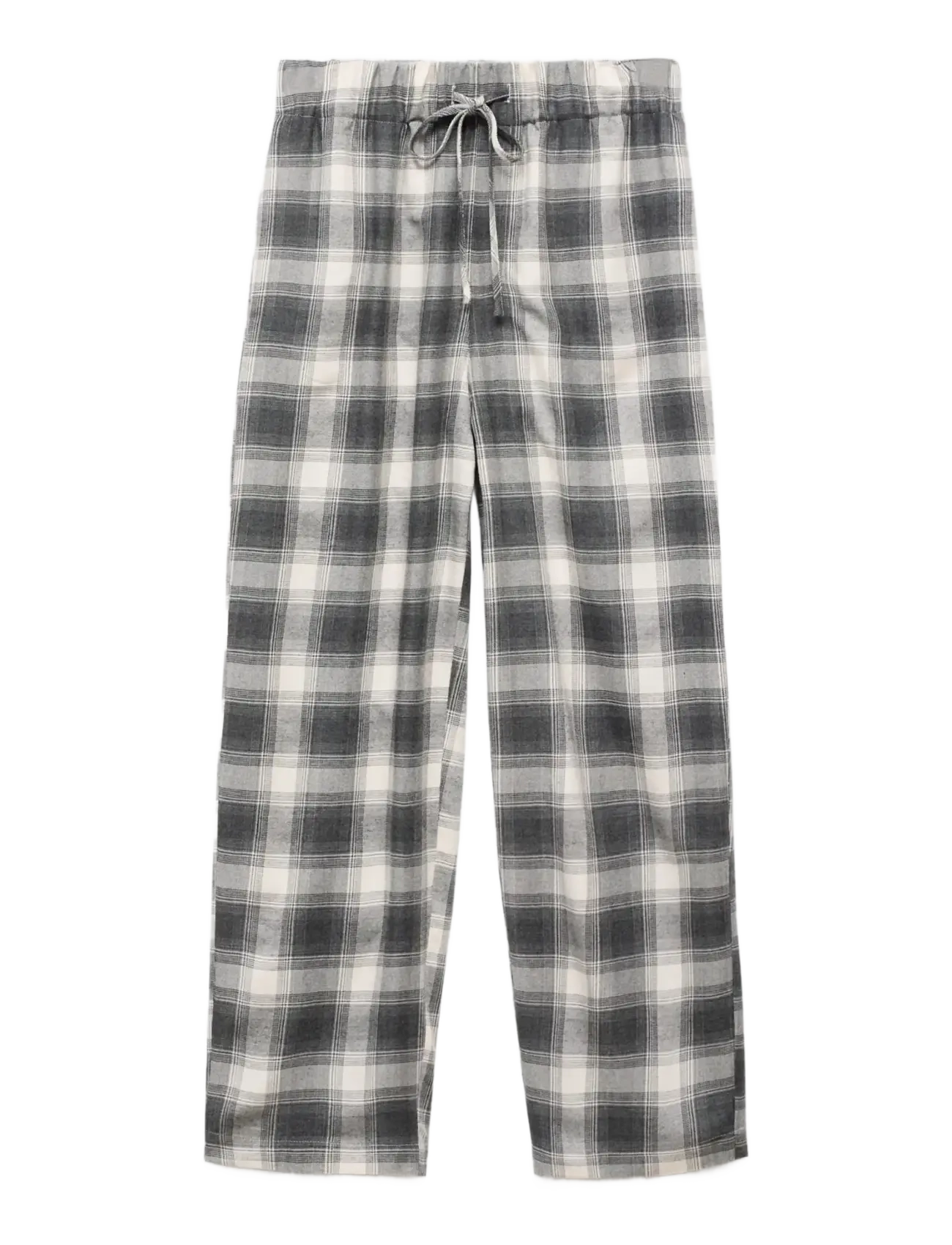 MANGO Check Flannel Hosen Grau - M - Damen