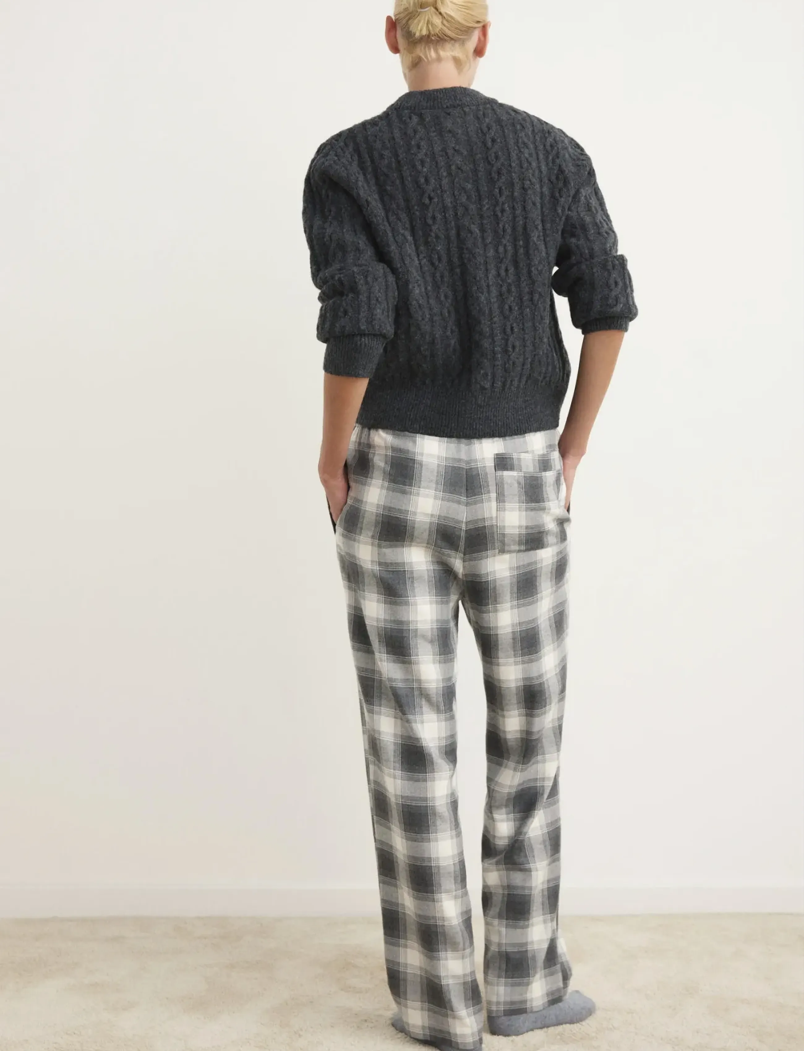 Check Flannel Trousers 2