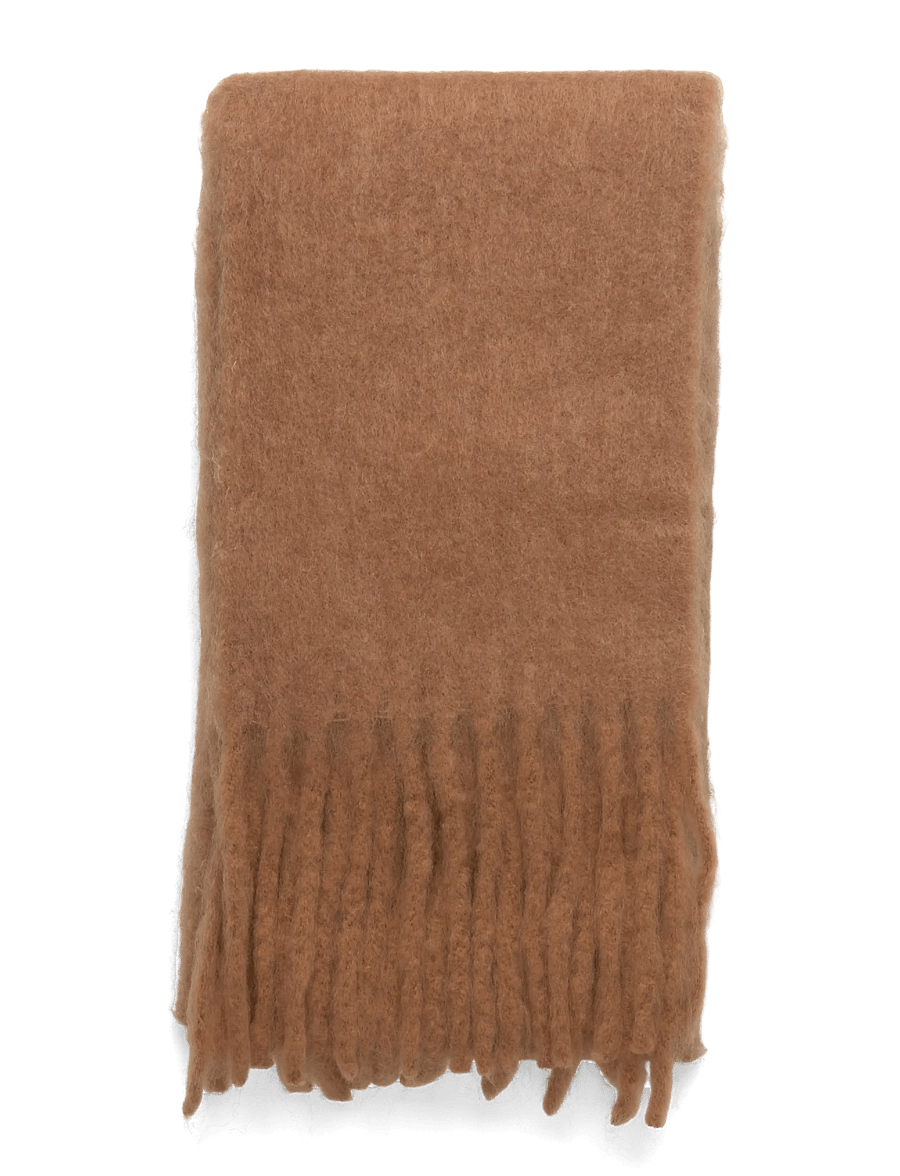 Mango - Fringed edge scarf - halstørklæder - medium brown - 2
