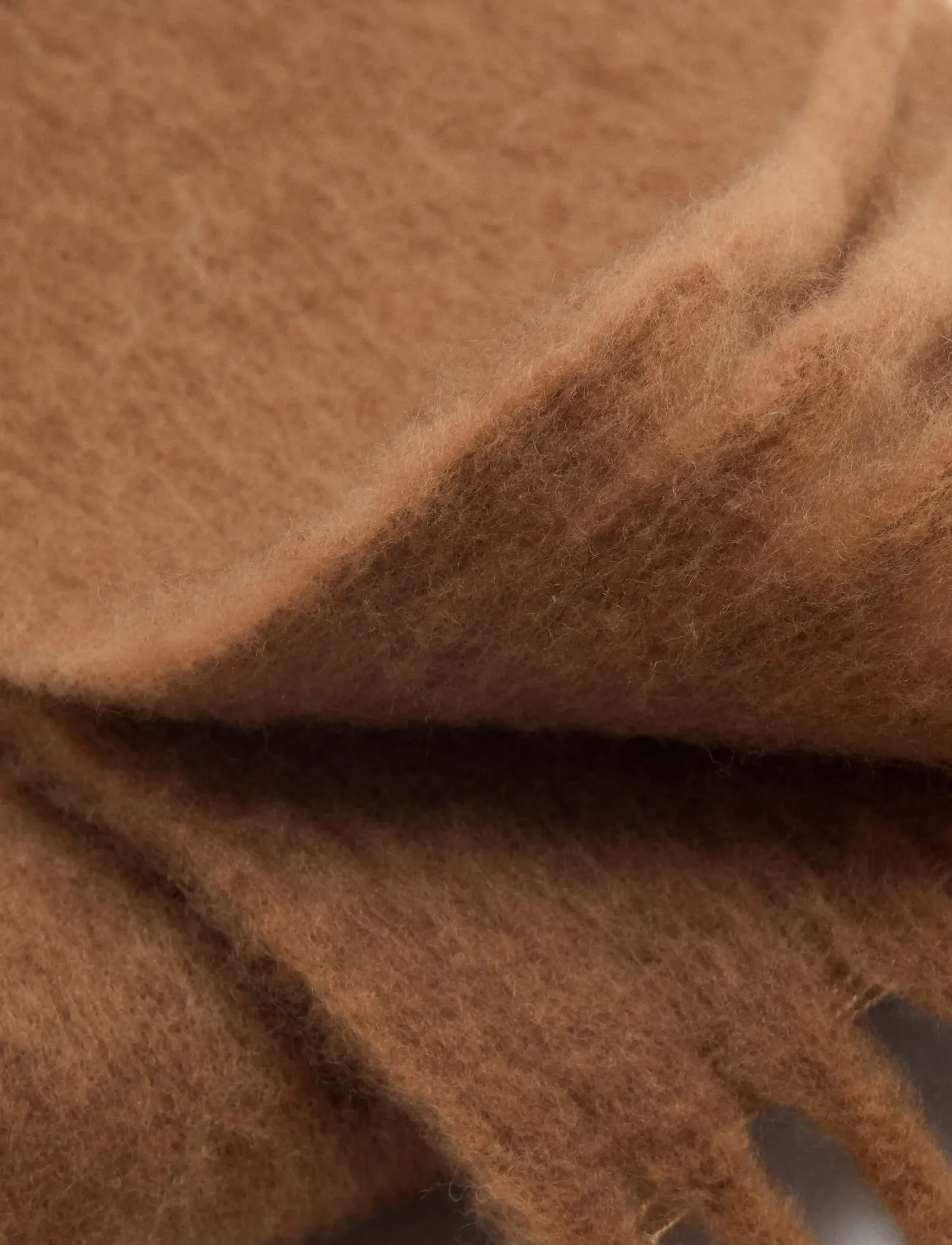 Mango Fringed Edge Scarf, One Size, Brown, Tørklæder > Vintertørklæder, Dame
