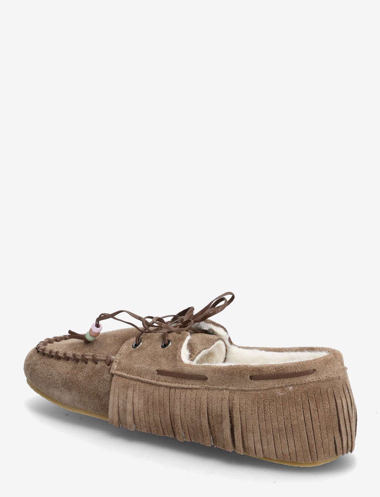 Mango - Shearling leather moccasins - inneskor - medium brown - 2