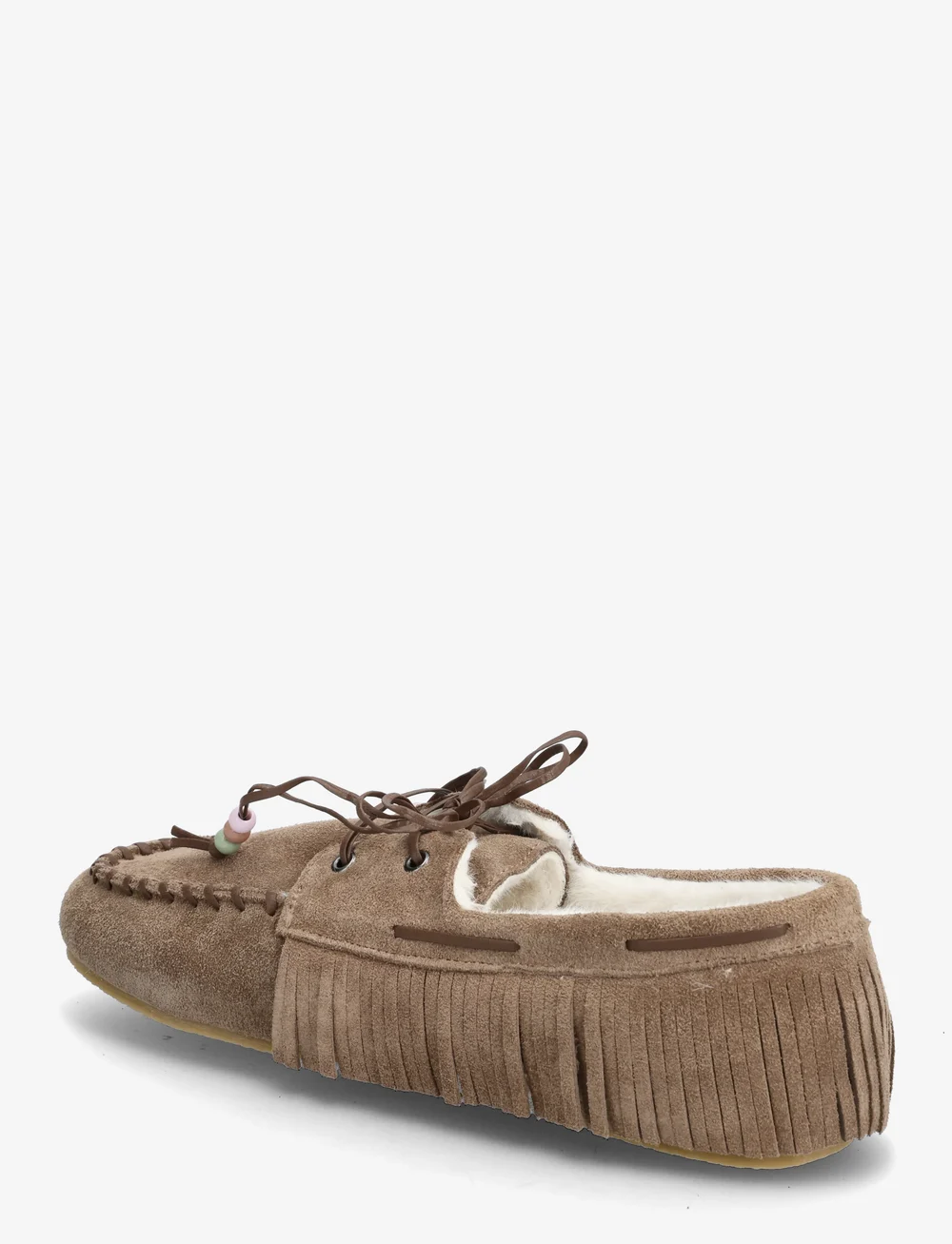 Mango - Shearling leather moccasins - inneskor - medium brown - 2