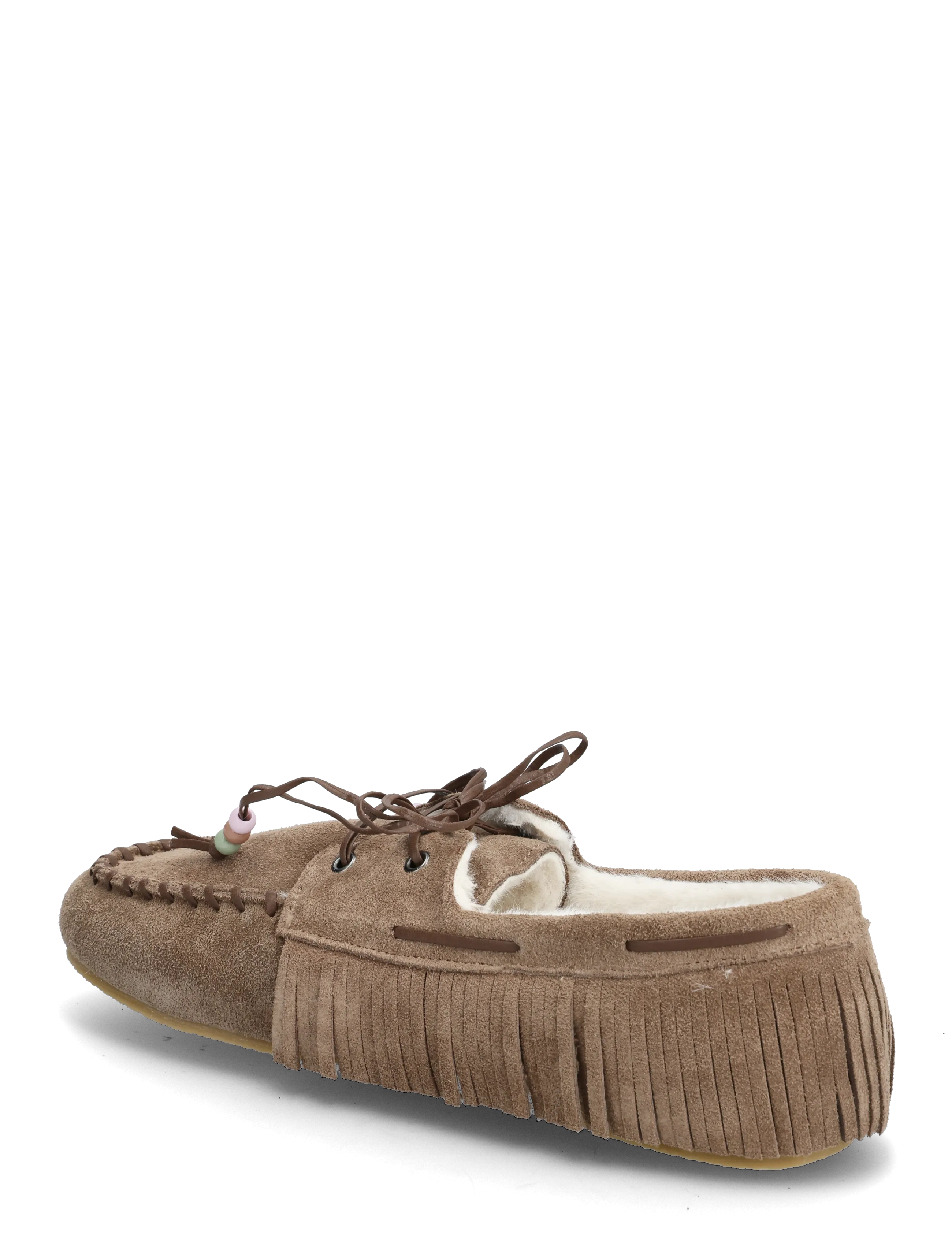 Mango - Shearling leather moccasins - tossut - medium brown - 2