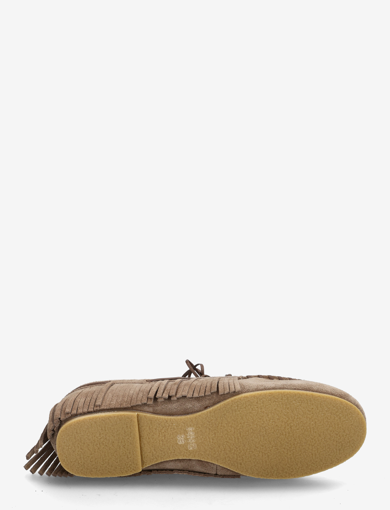 Mango - Shearling leather moccasins - inneskor - medium brown - 4