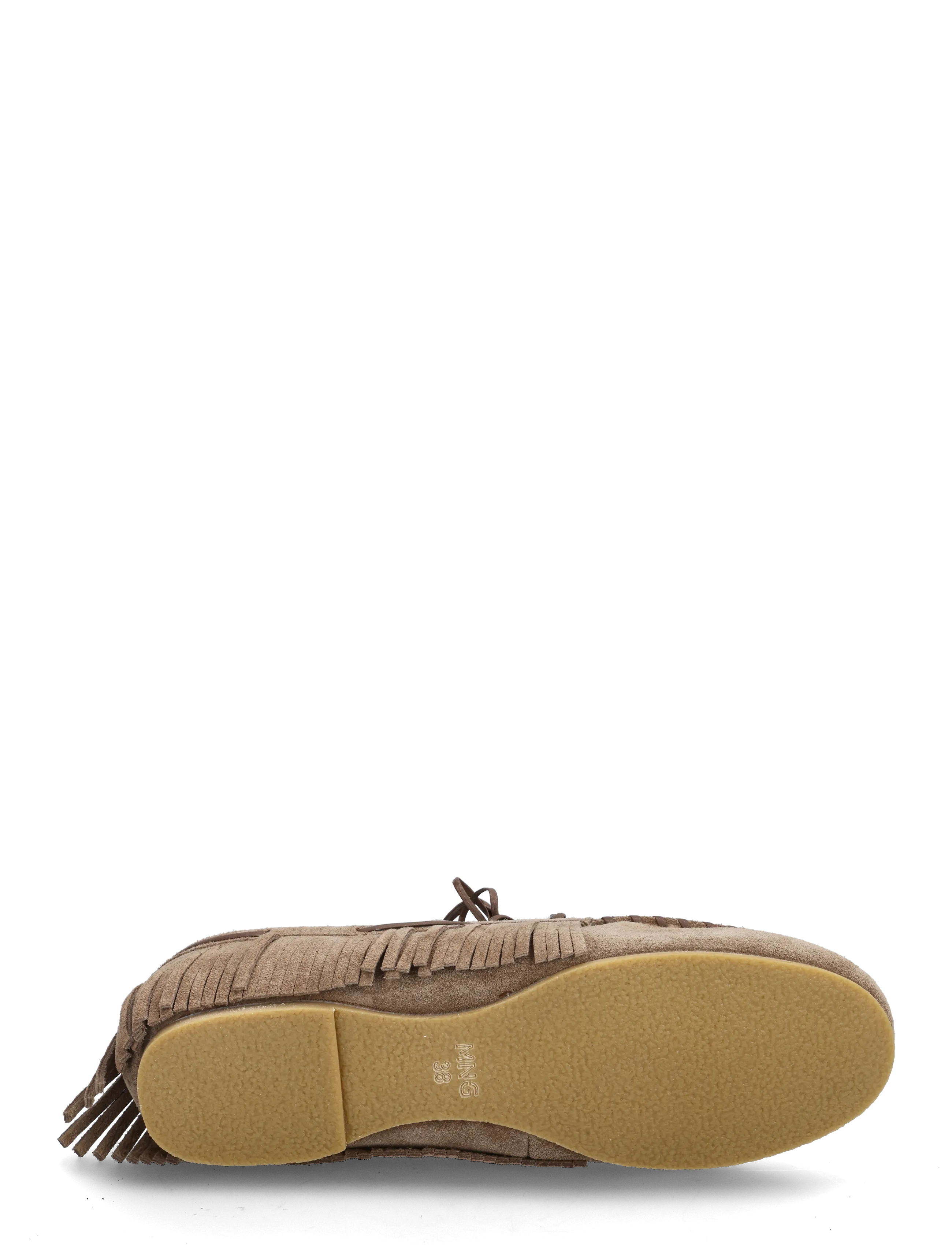 Mango - Shearling leather moccasins - tossut - medium brown - 4