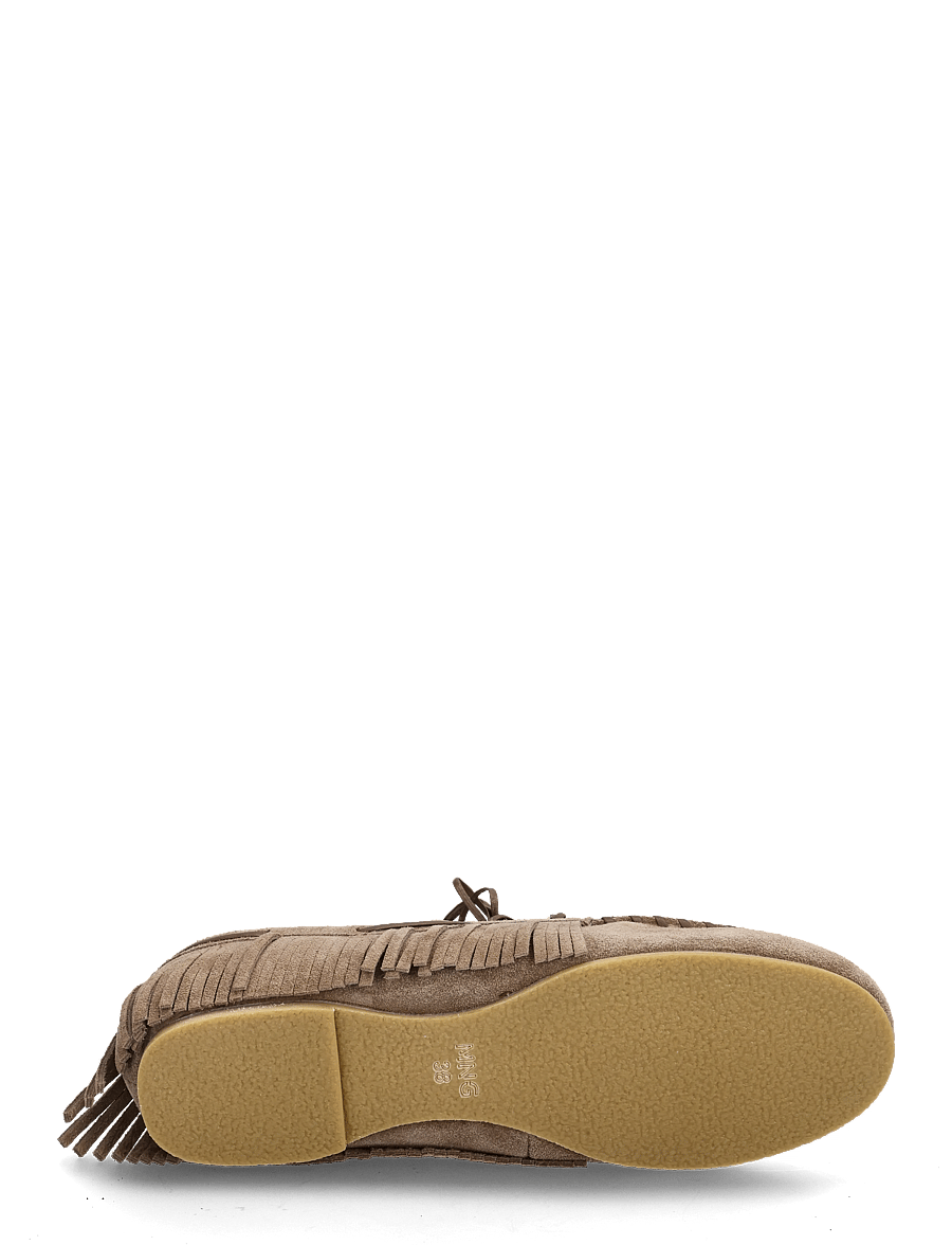 Mango - Shearling leather moccasins - tossut - medium brown - 4