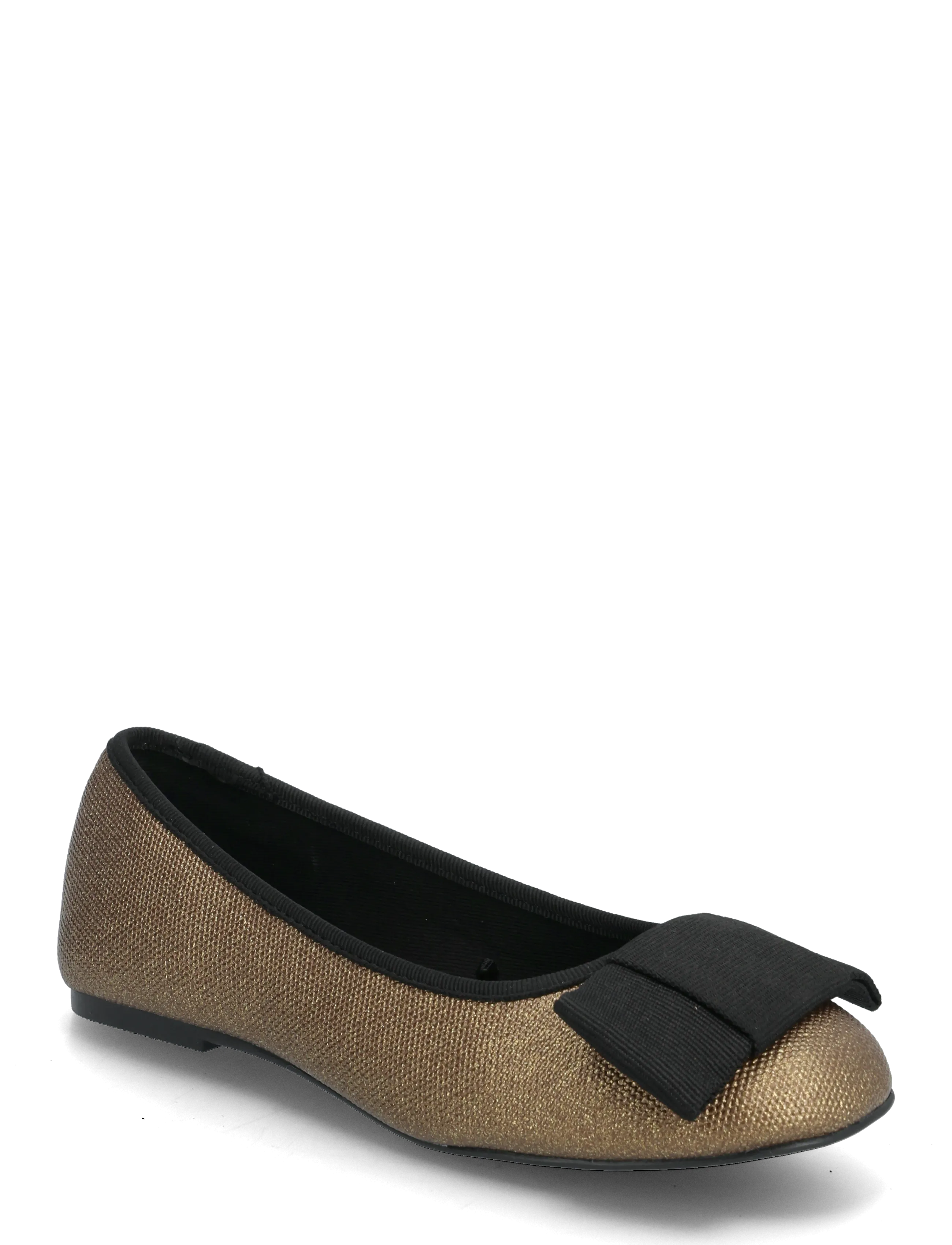 Ballet flats with bows - GOLD