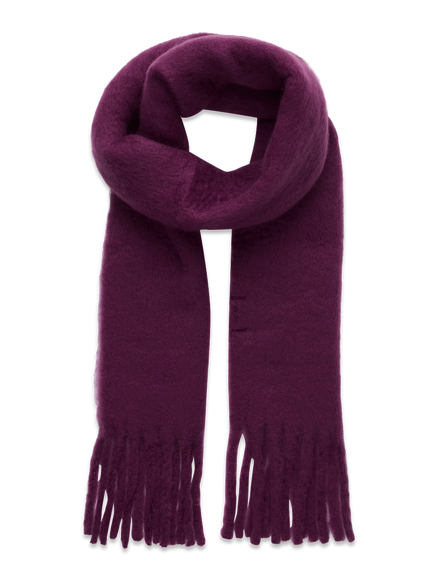 Mango - Fringed edge scarf - halsdukar - medium red - 1