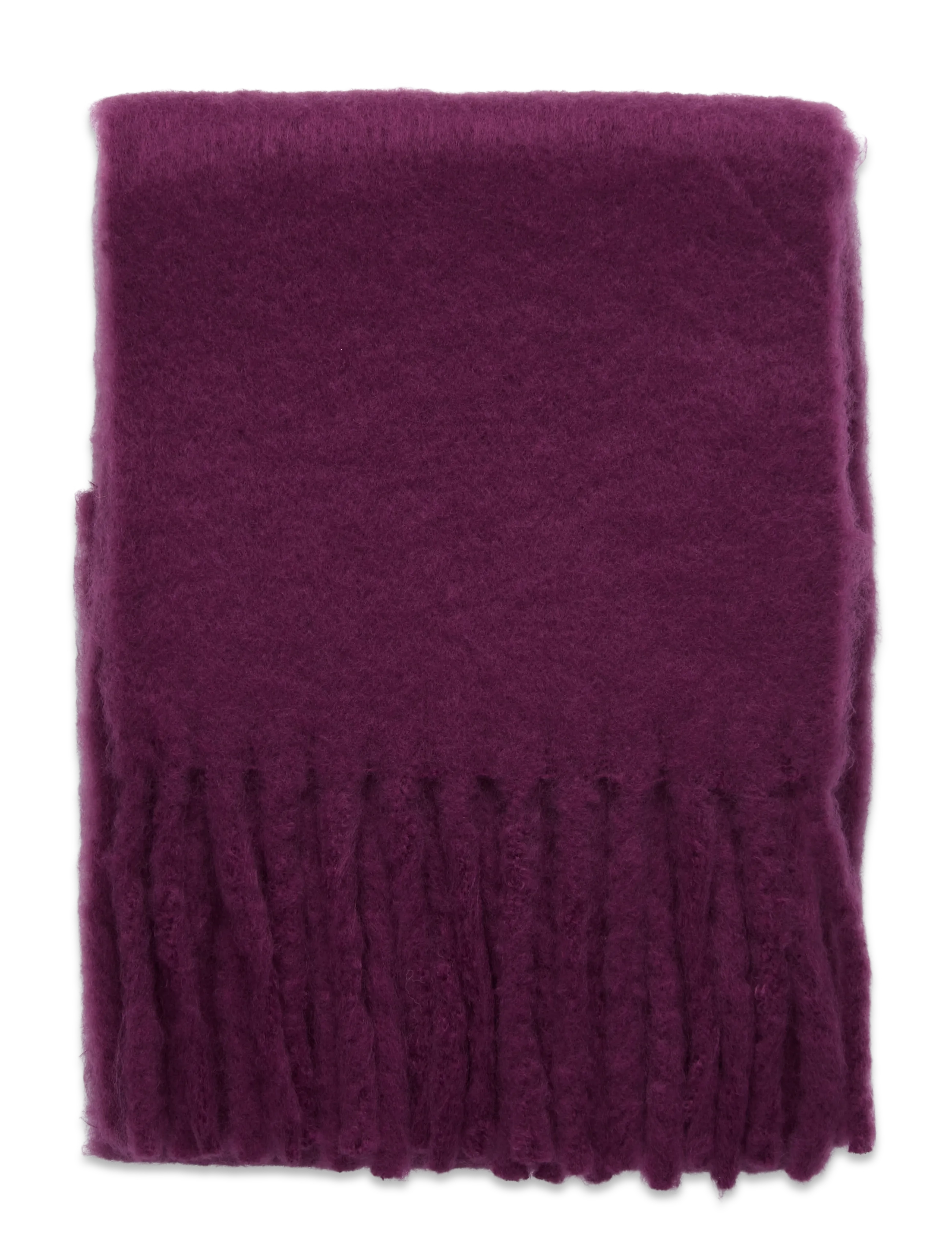 Mango - Fringed edge scarf - accessoarer - medium red - 2