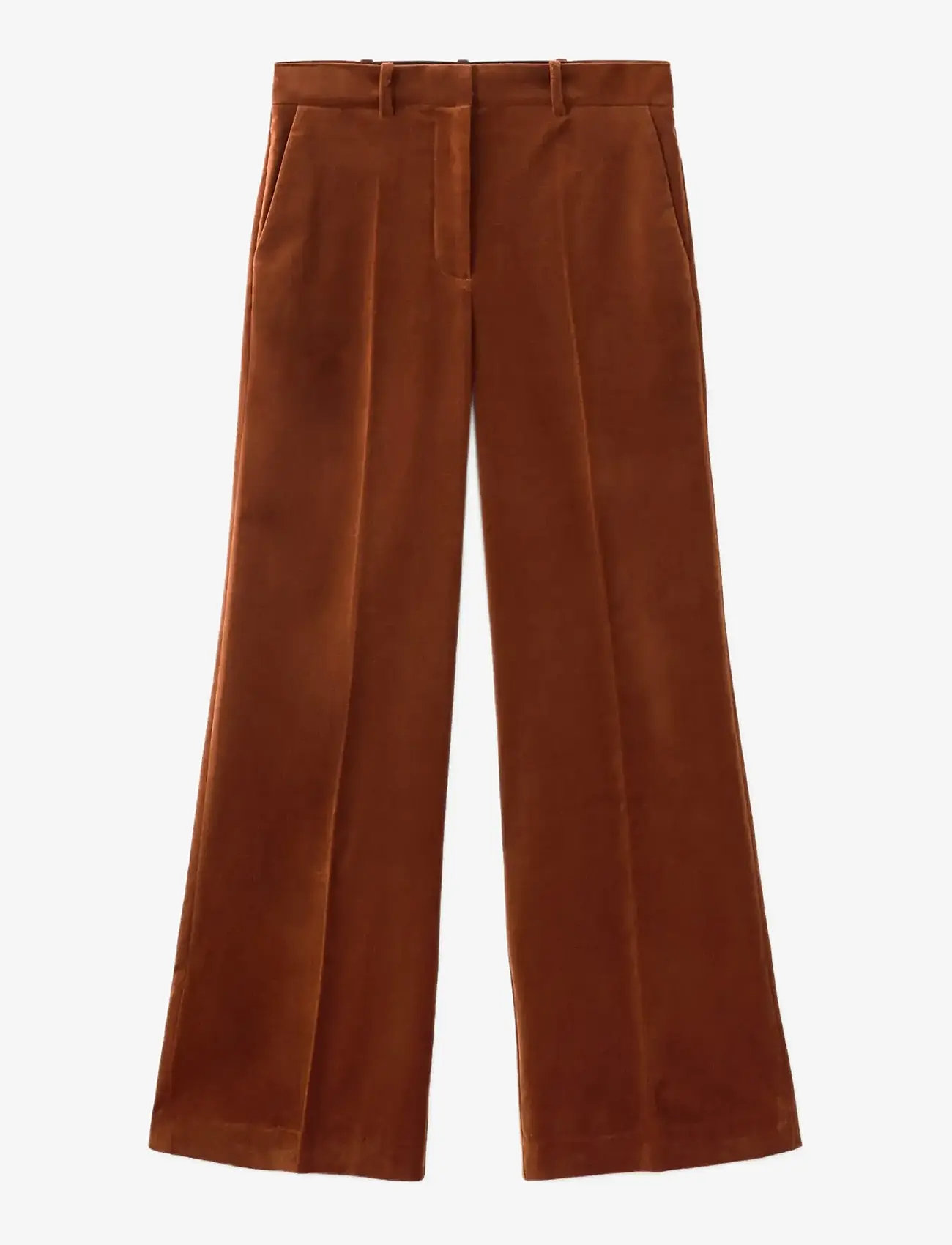 Mango - Velvet suit trousers - habitbukser - medium orange - 1