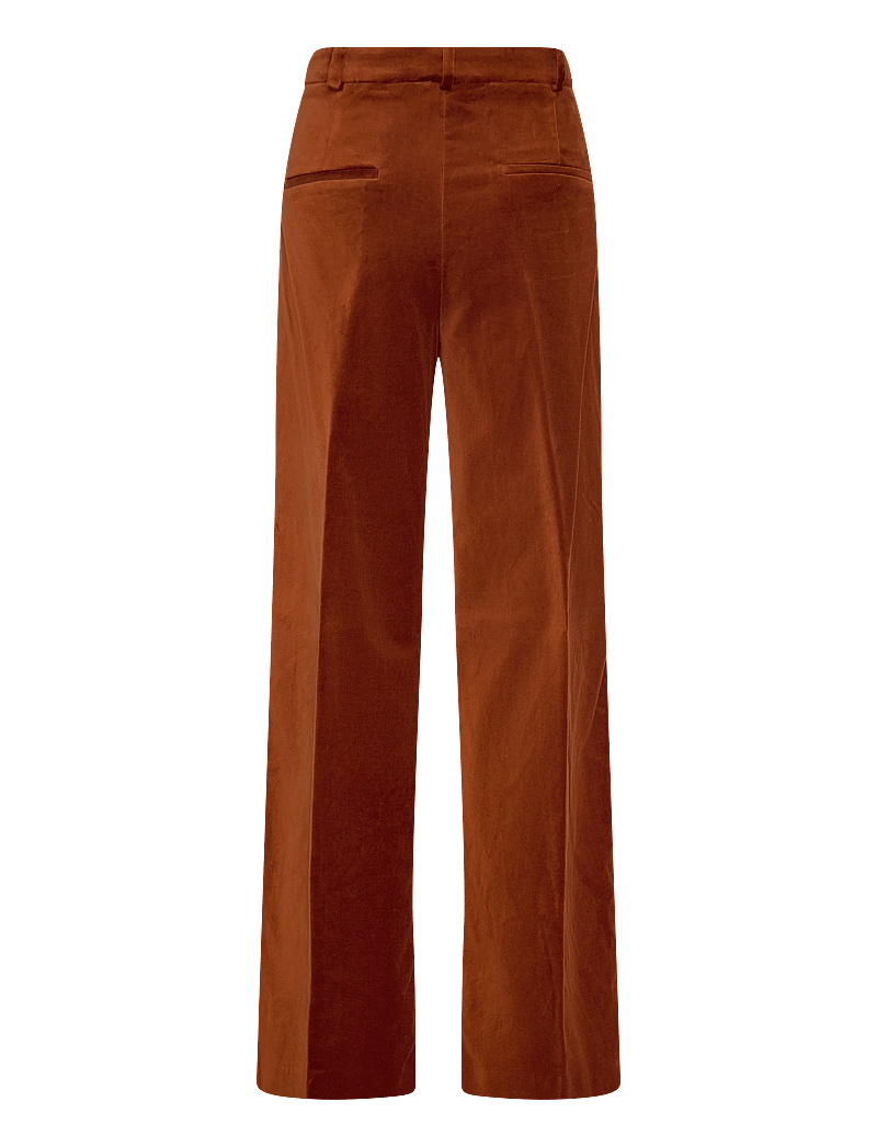 Mango - Velvet suit trousers - habitbukser - medium orange - 2