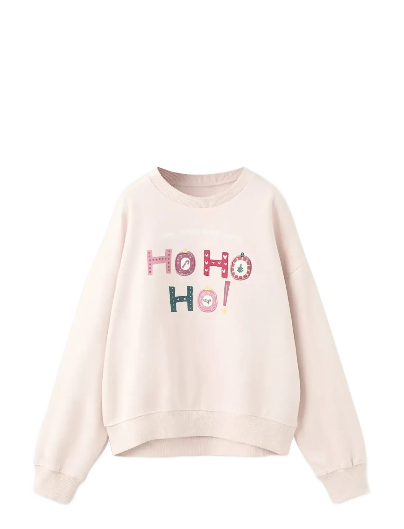 Mango Embroidered cotton sweatshirt - Inspiration - PINK / pink/rose