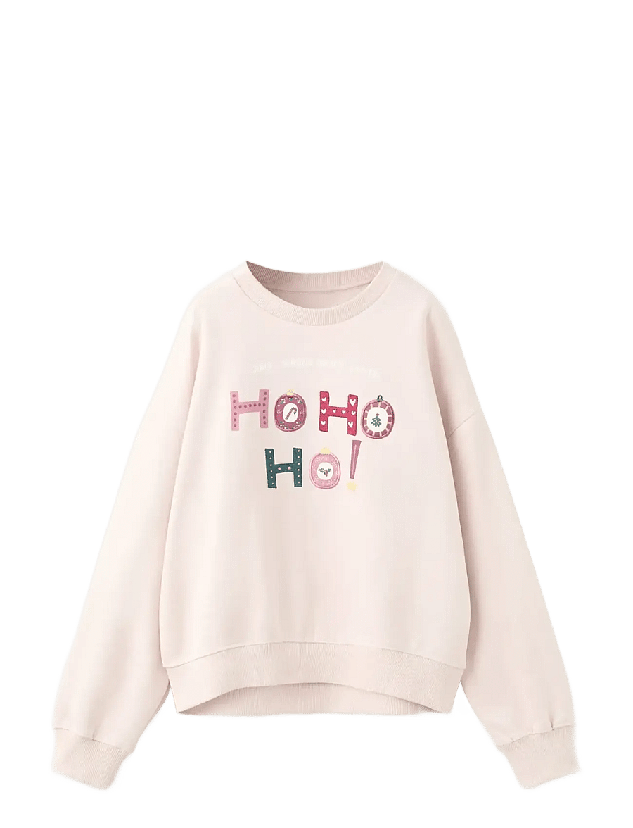 Mango - Embroidered cotton sweatshirt - sweatshirts - pink - 1