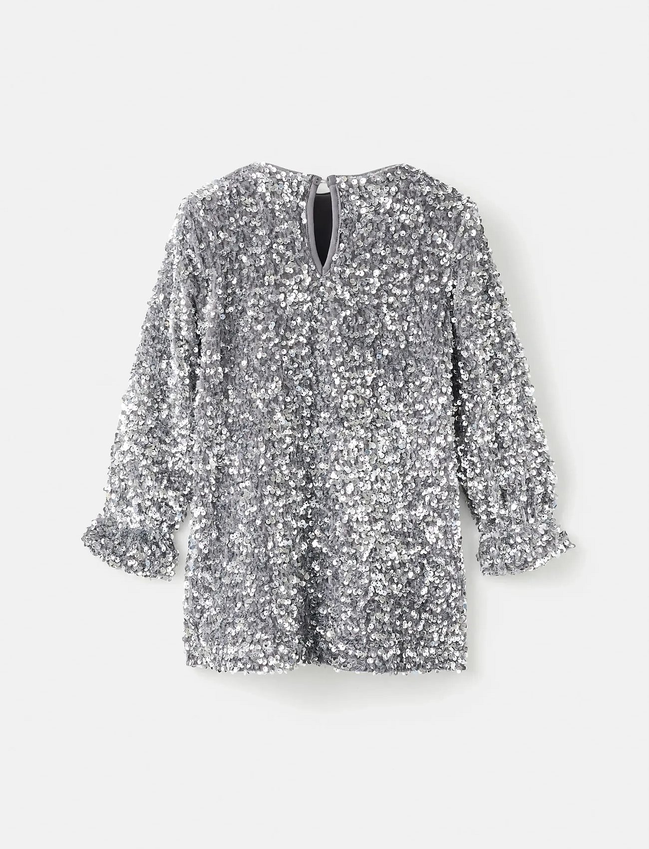 Long-sleeved sequin dress