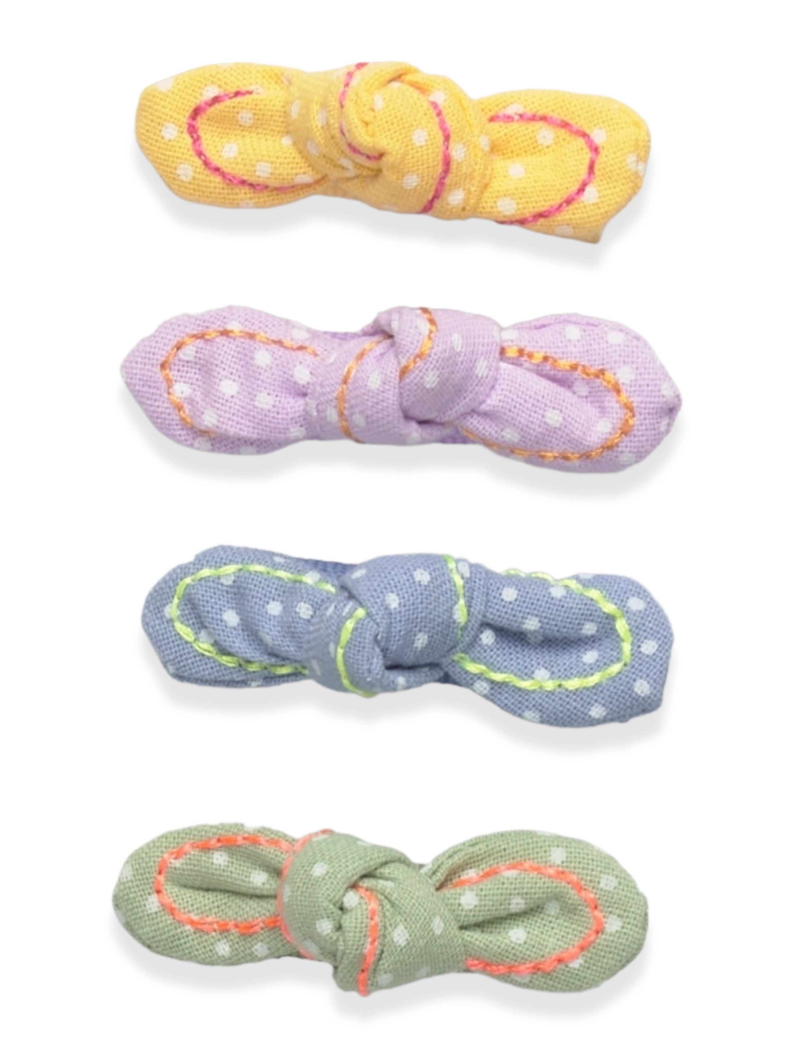 Mango 4 pack bow hairclips - 4 for 3 - LT-PASTEL PURPLE / multi