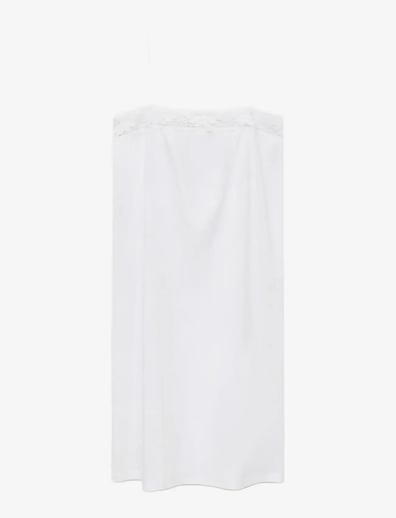 Mango - Cotton lace nightgown - nachthemden - white - 1