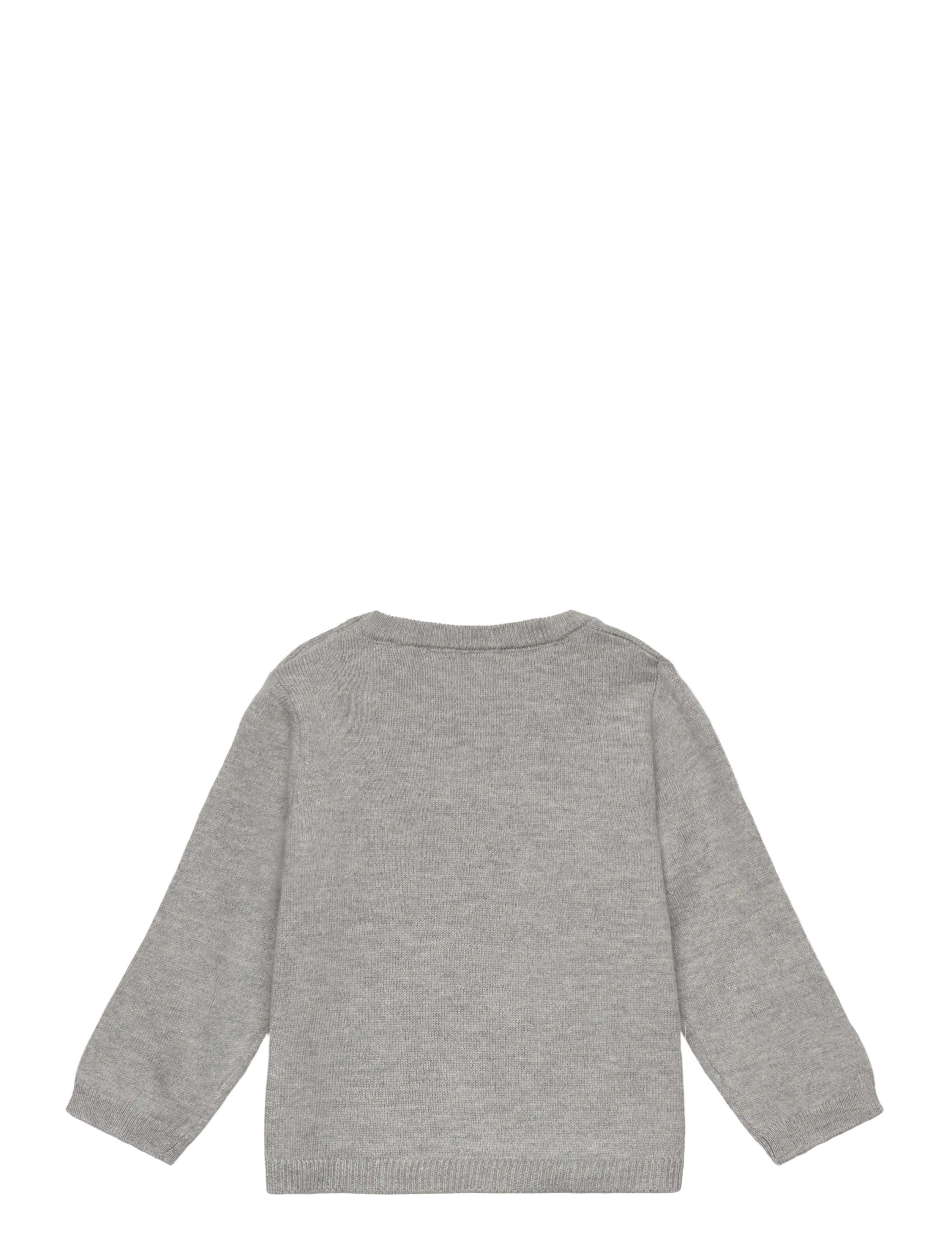 Mango - Knit pocket sweater - trøjer - medium grey - 1