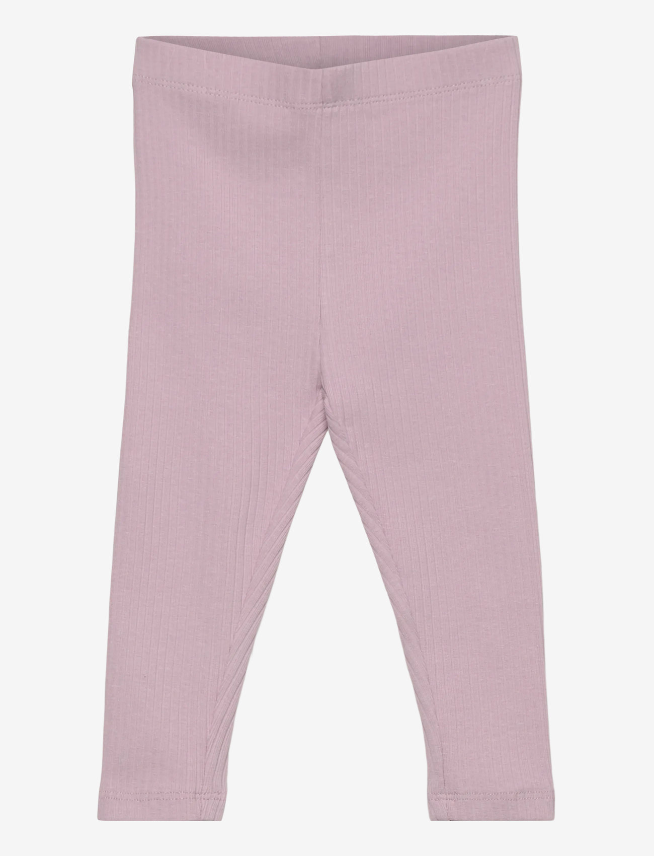 Mango - Cotton ribbed leggings - lt-pastel purple - 0