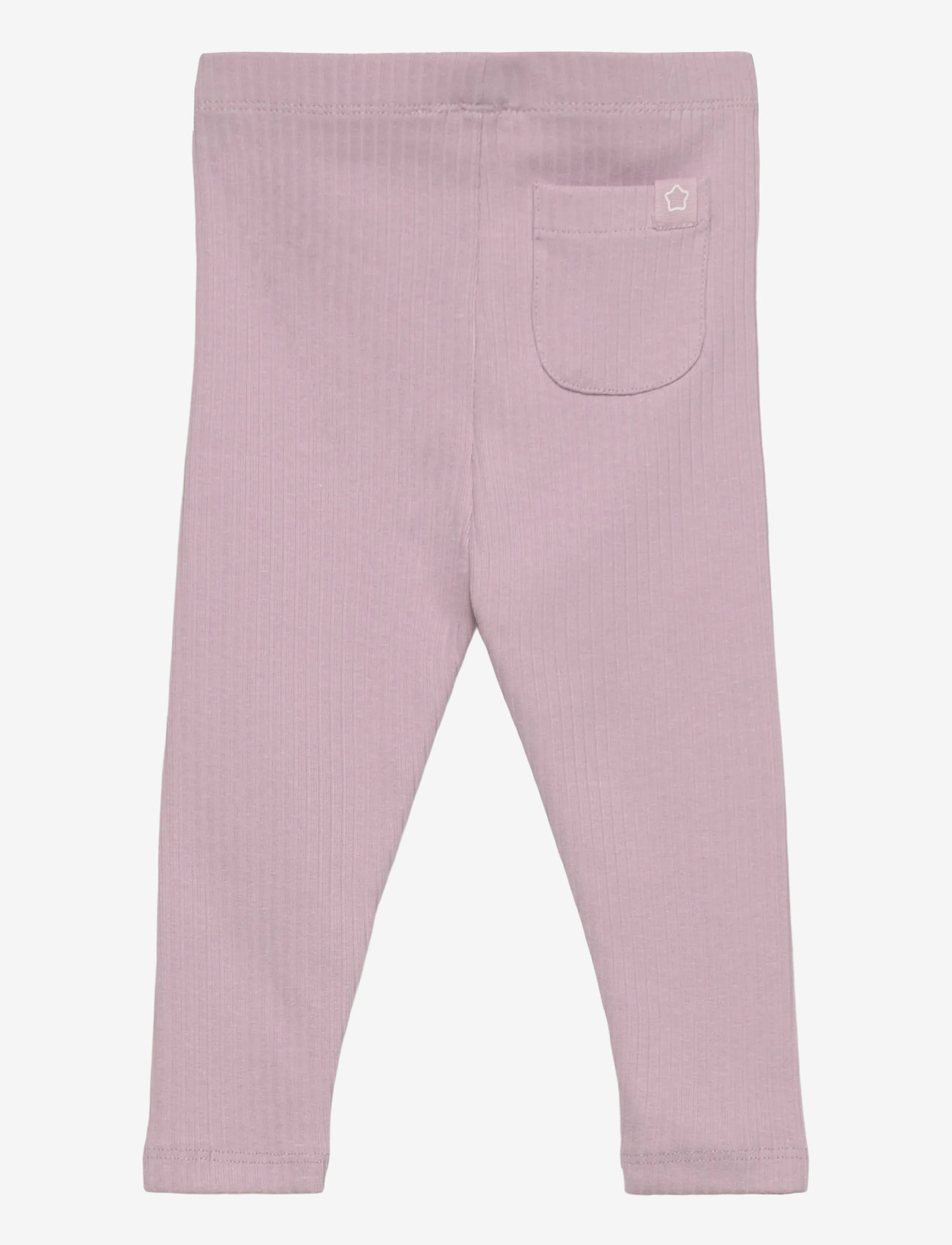 Mango - Cotton ribbed leggings - lt-pastel purple - 1