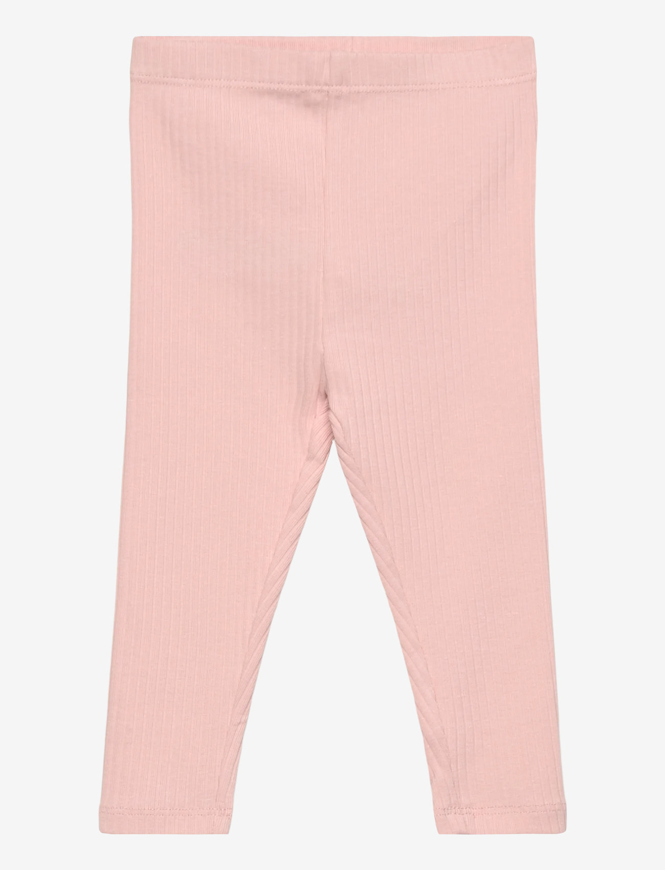 Mango - Cotton ribbed leggings - sügisesed riided - pink - 0