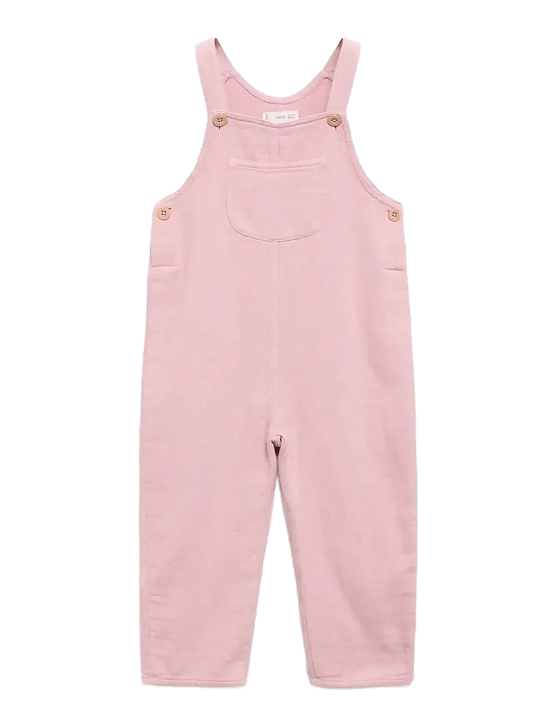 Mango - Long cotton dungarees - overalls - dark red - 1