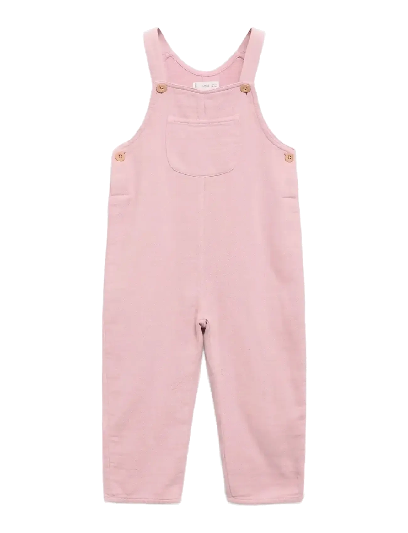 Mango - Long cotton dungarees - dark red - 1