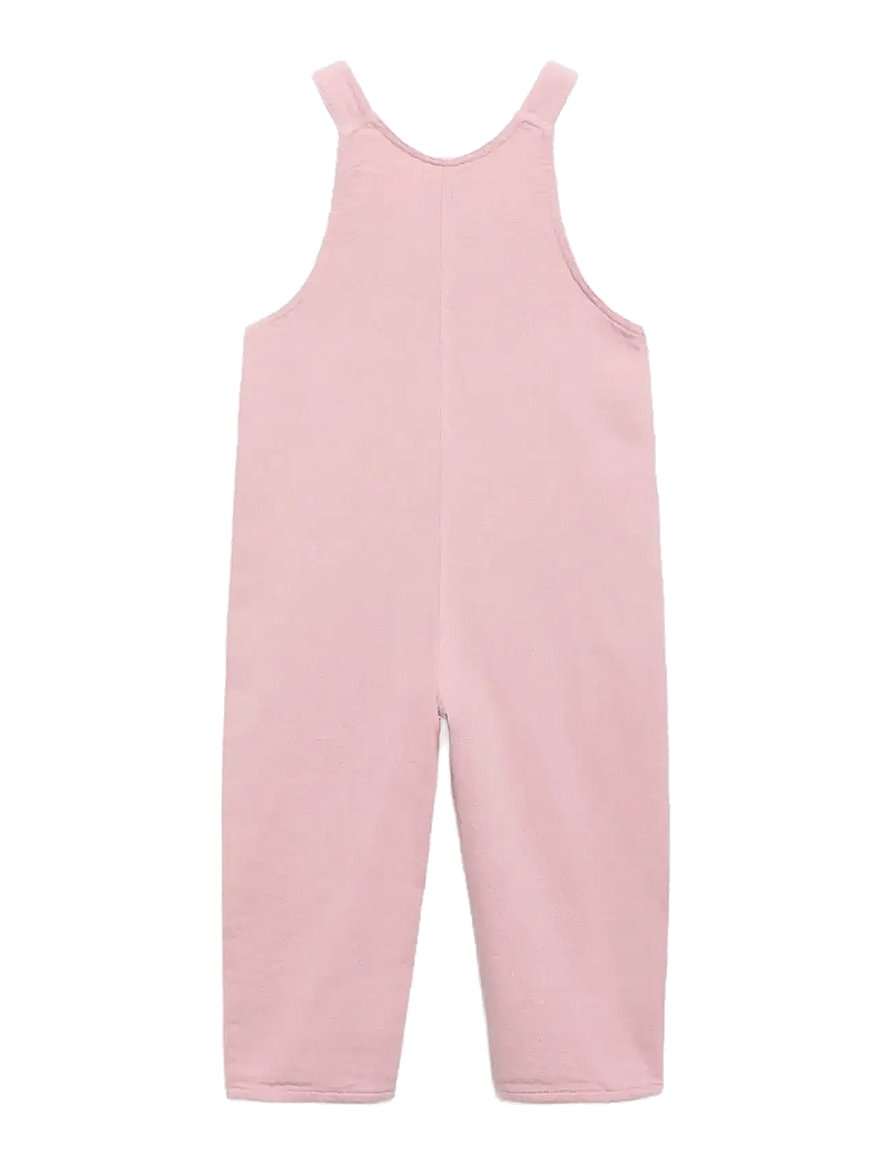 Mango - Long cotton dungarees - overalls - dark red - 2