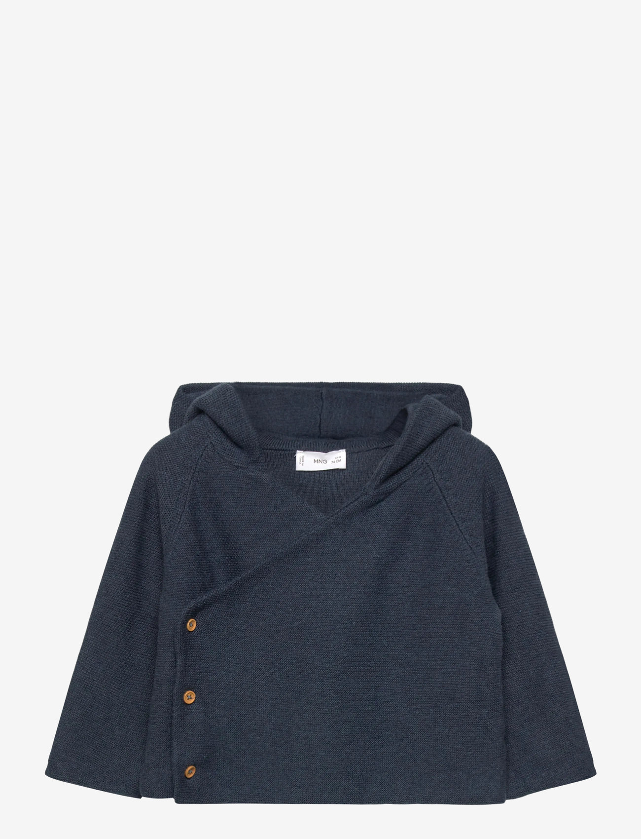 Mango - Knit hood cardigan - höstkläder - dark blue - 0