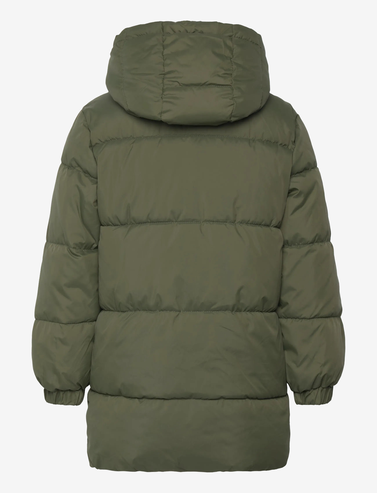 Mango - Long coat with padded lining - outerwear - beige - khaki - 1