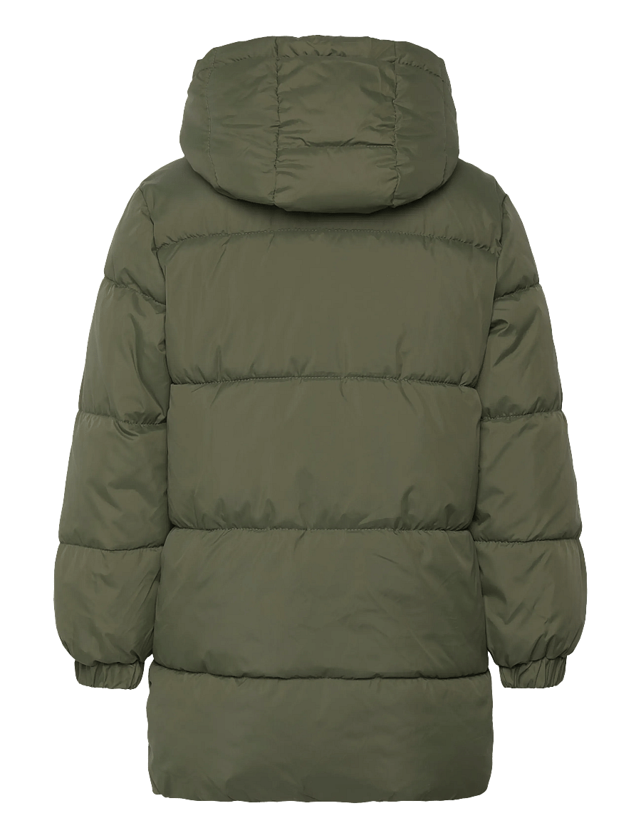 Mango - Long coat with padded lining - vinterjakker - beige - khaki - 1