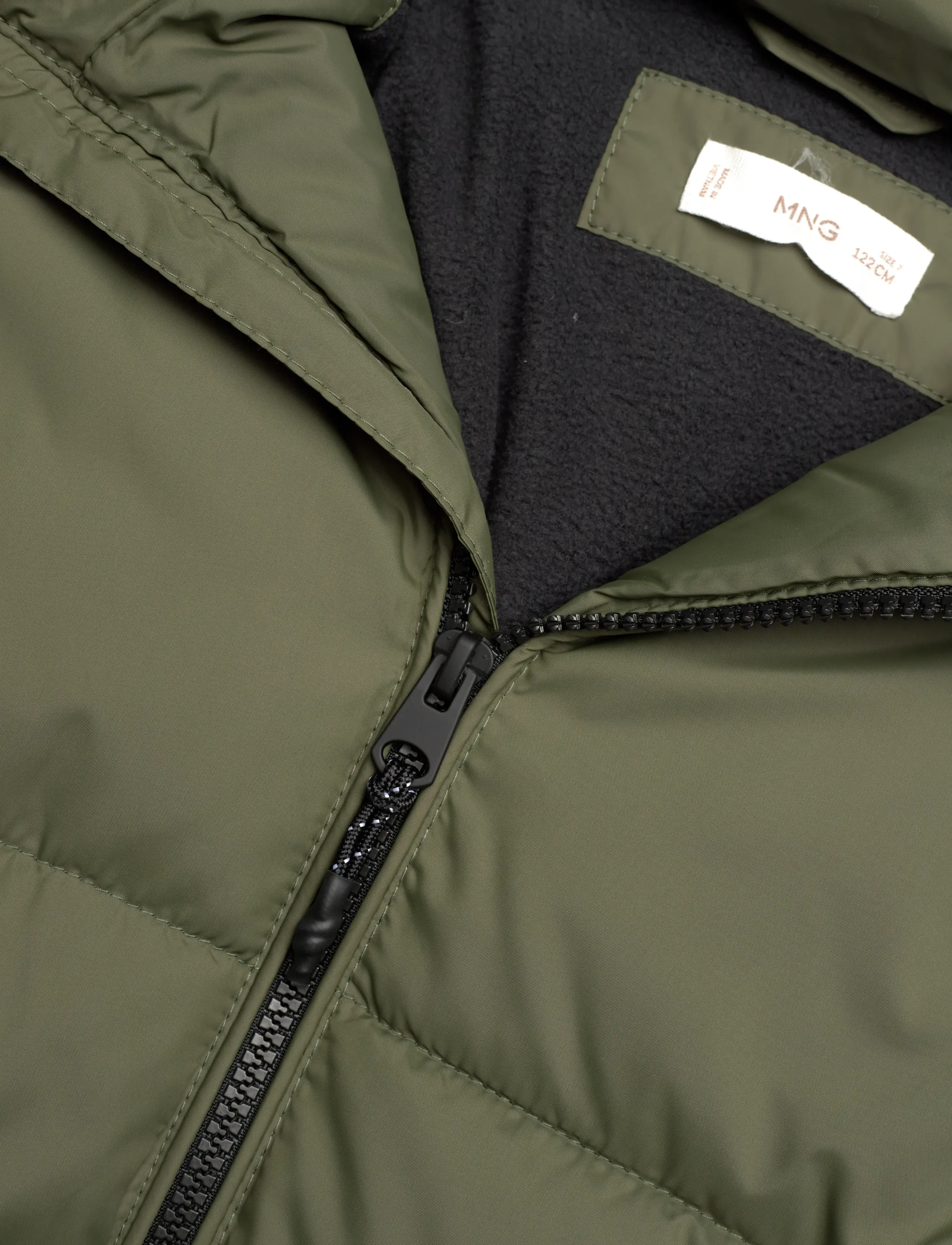 Mango - Long coat with padded lining - Üleriided - beige - khaki - 2
