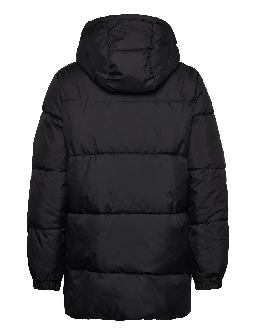 Mango - Long coat with padded lining - vinterjackor - black - 1