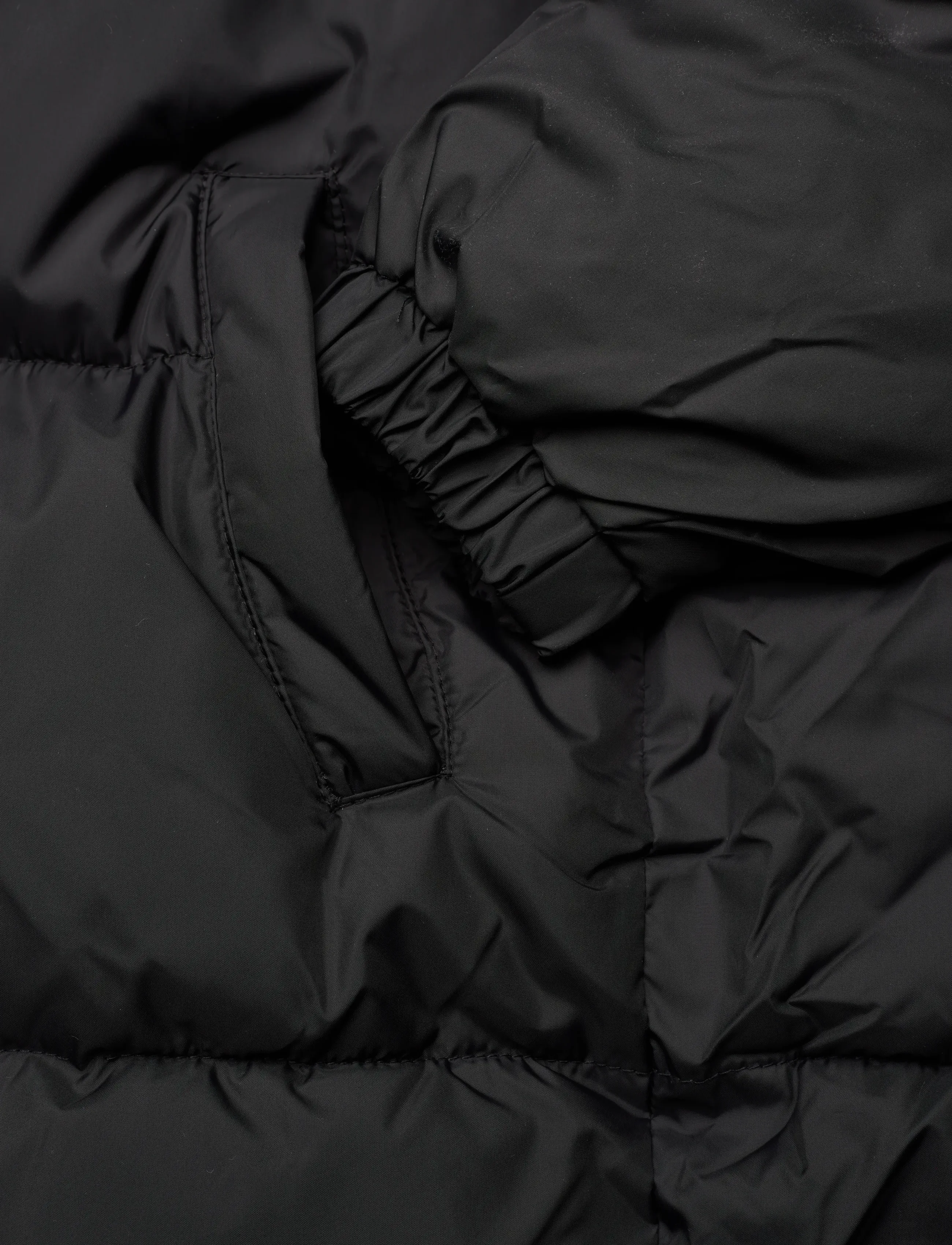 Mango - Long coat with padded lining - overtøj - black - 3