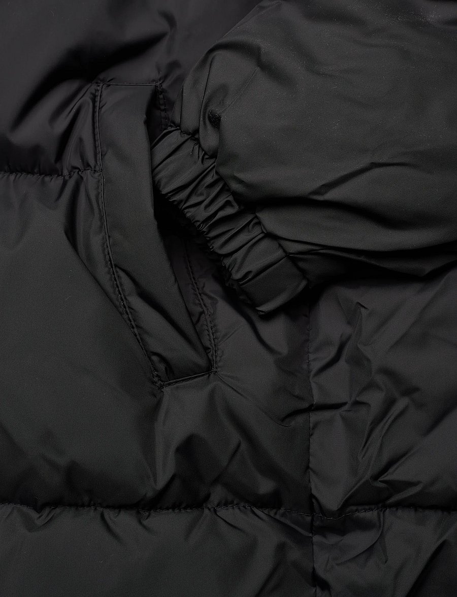 Mango - Long coat with padded lining - vinterjackor - black - 3