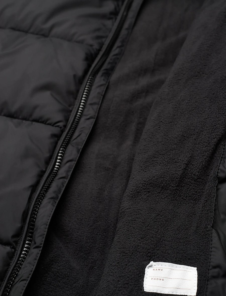 Mango - Long coat with padded lining - vinterjackor - black - 4