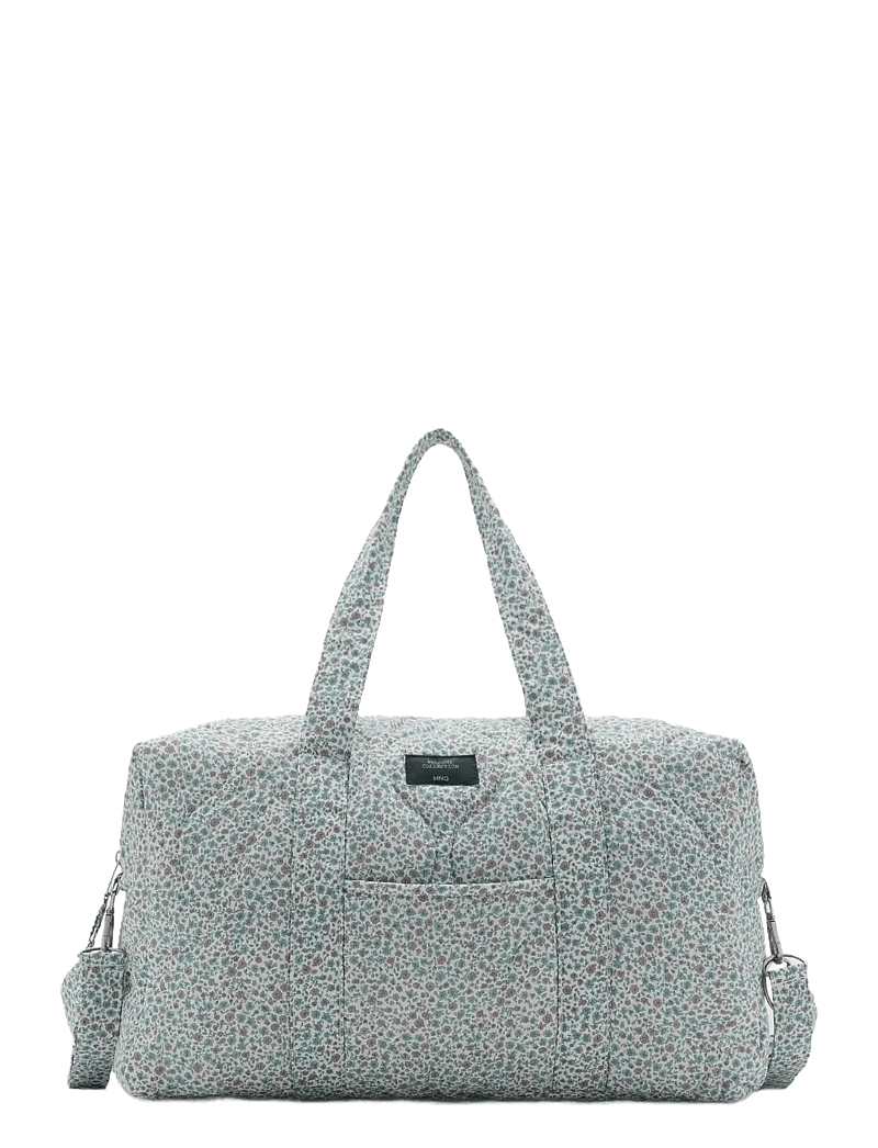 Mango - Maternity bag with flowers - skötväskor - green - 0