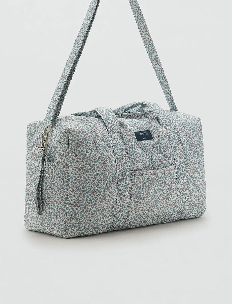 Mango - Maternity bag with flowers - skötväskor - green - 1
