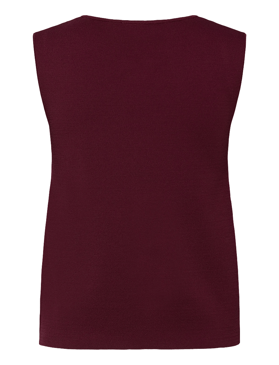 Mango - Fine-knit gilet - strickwesten - dark red - 2
