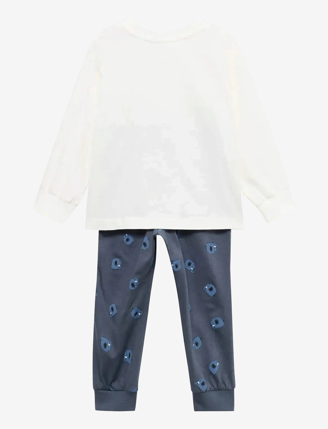 Mango - Long animal-print pyjamas - sets - charcoal - 1