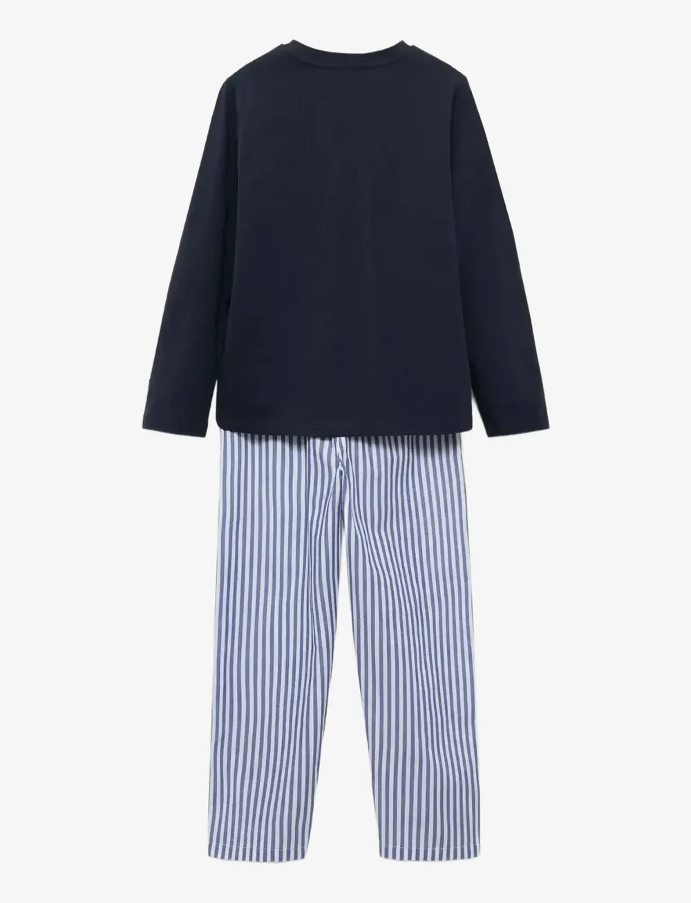 Mango - Striped long pyjamas - pyjama-sets - navy - 1