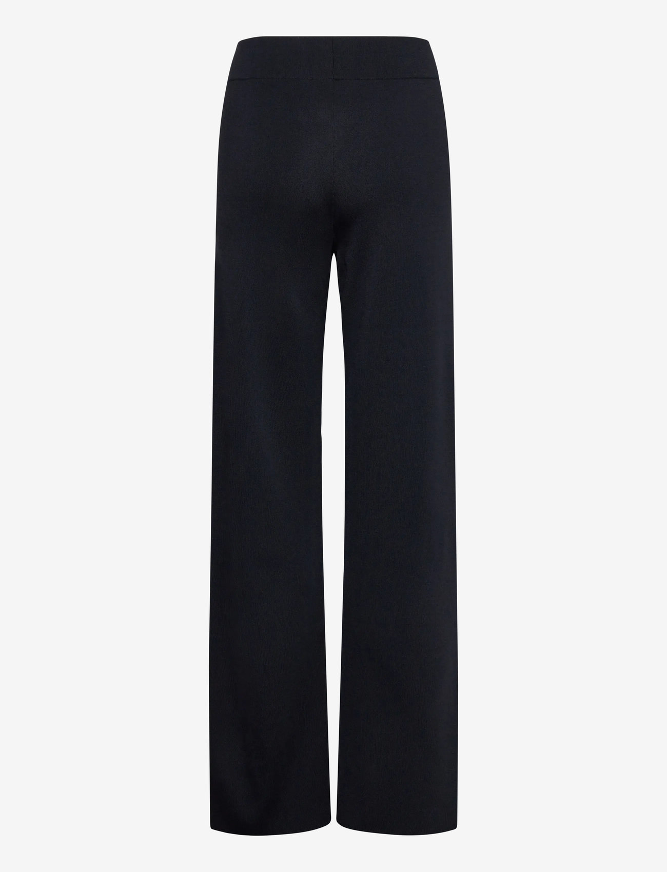 Mango - Knitted trousers with elastic waistband - laia säärega püksid - black - 1