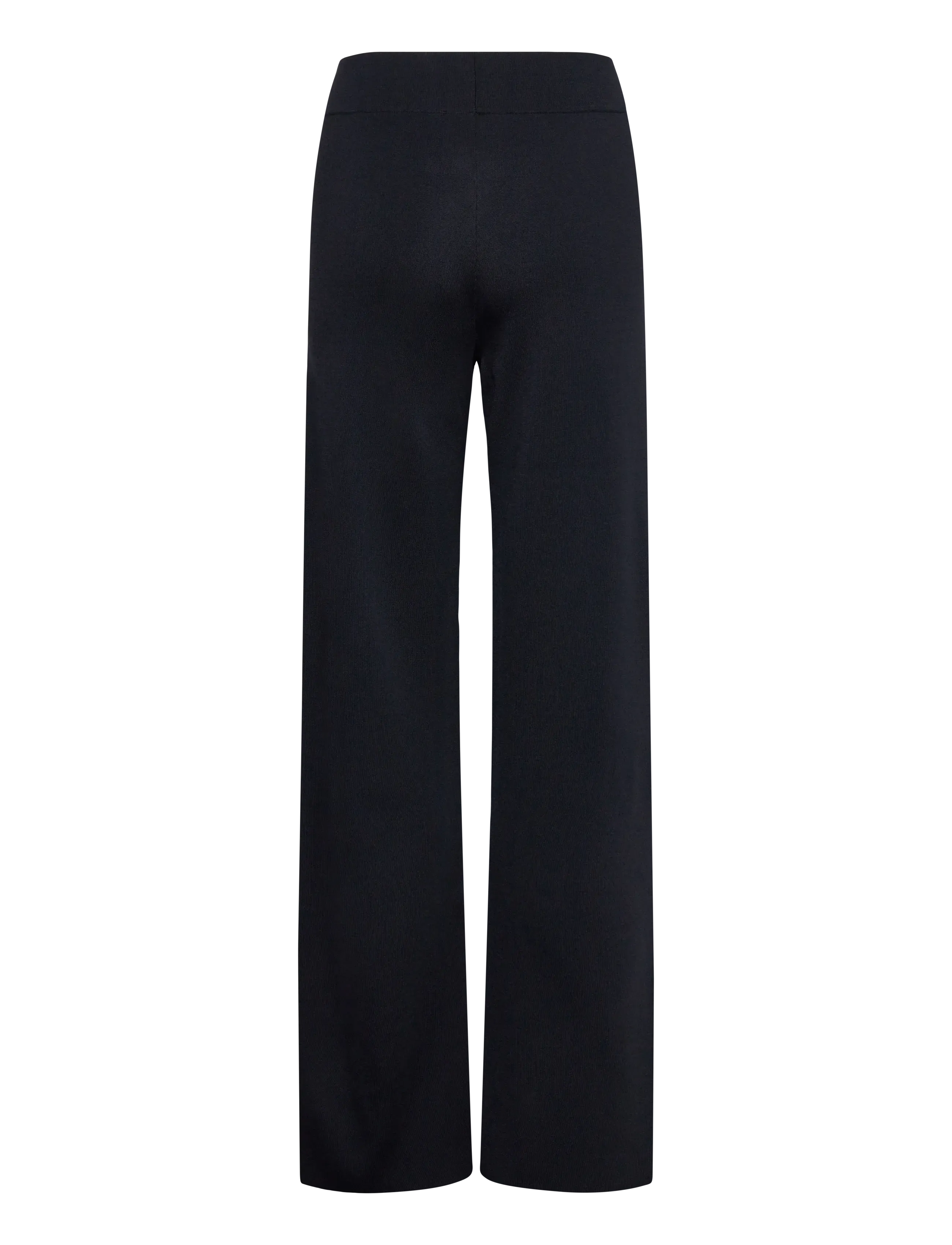 Mango - Knitted trousers with elastic waistband - vida byxor - black - 2